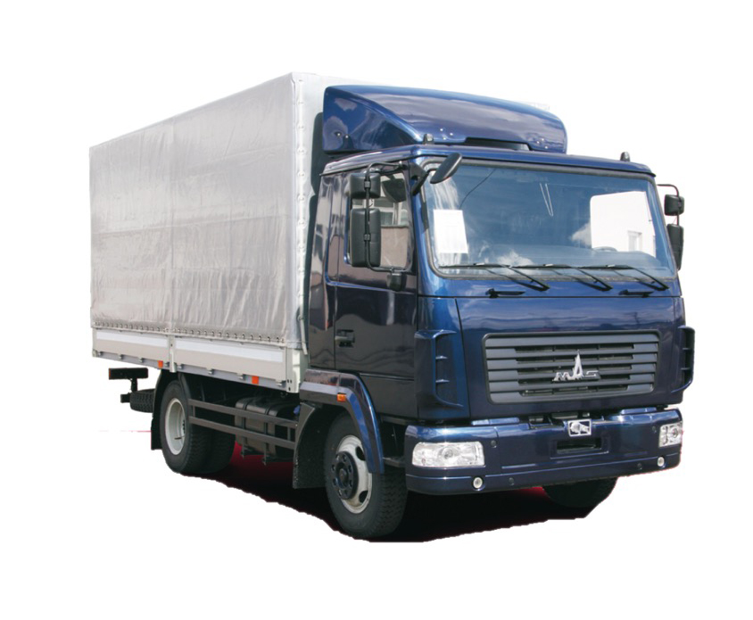 Бортовой автомобиль МАЗ-4371C0-521-060 тентованный 4×2
